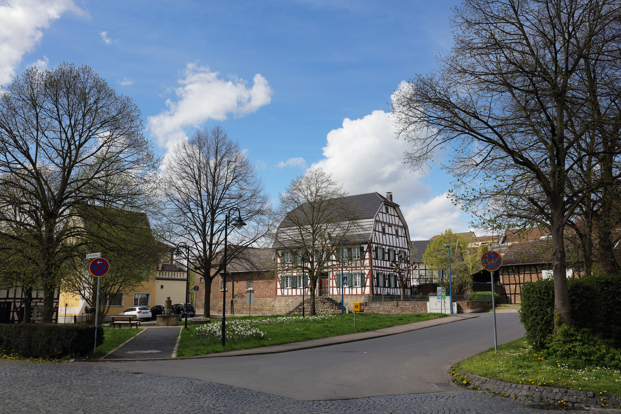 Straßenkreuzung in Sieglar