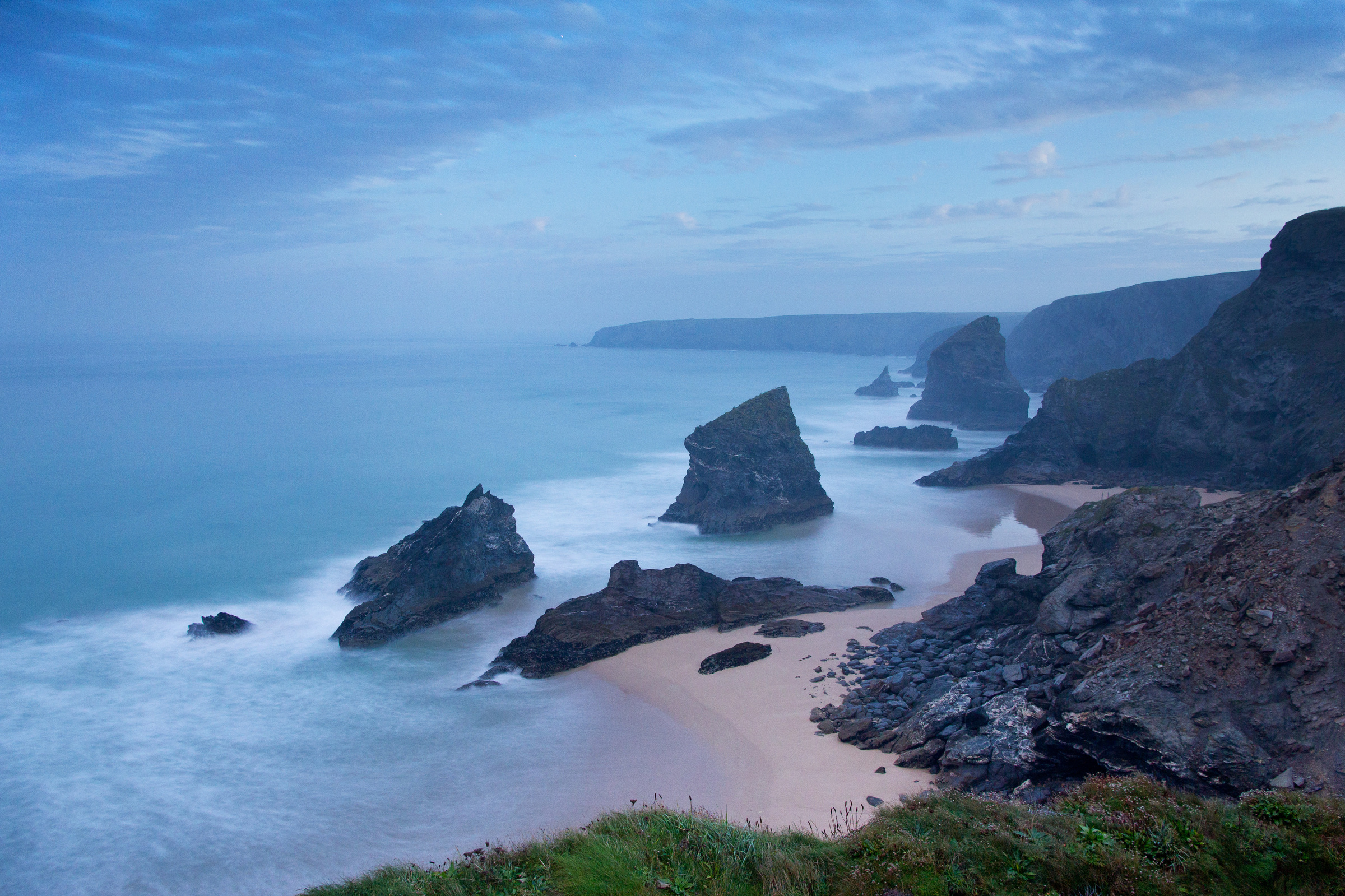 Bedruthan Steps in Cornwall