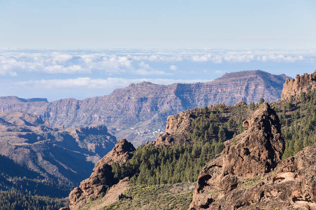 Schluchten in den Bergen von Gran Canaria