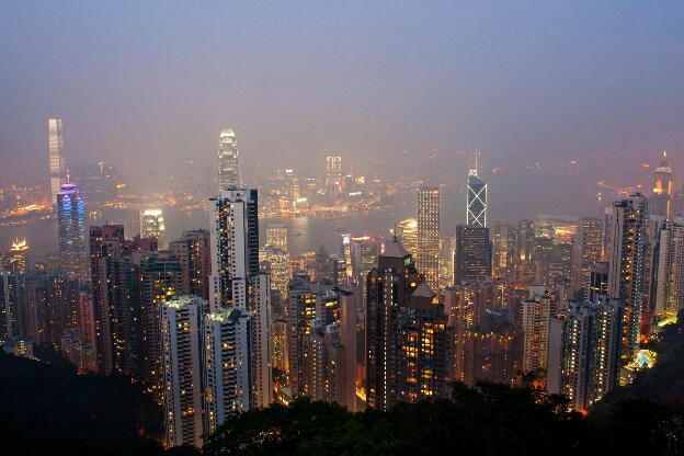 Aussicht vom Victoria Peak in Hongkong