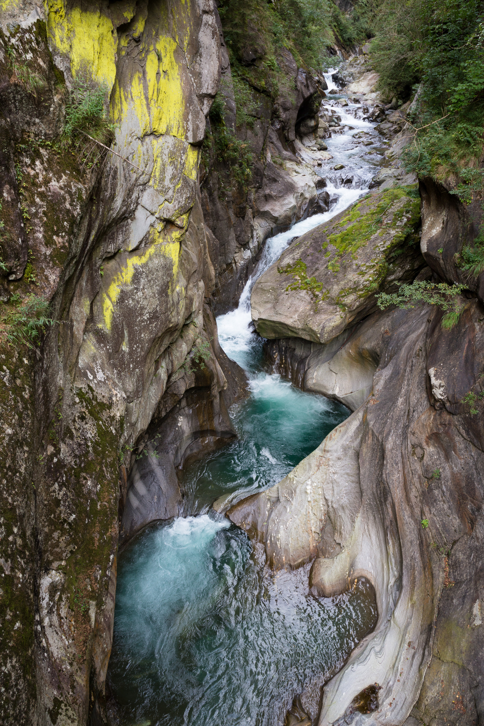 Felsformationen in der Passerschlucht