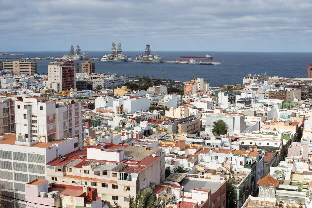 Ausblick auf das Stadtzentrum von Las Palmas