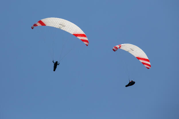 Paraglider im Himmel