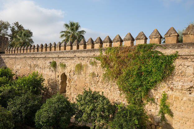 Mauer im Alcazar de los Reyes Cristianos Palast