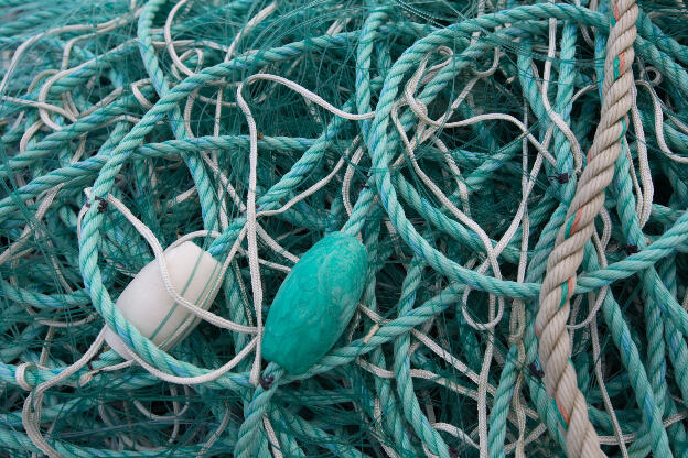 Grünes Fischernetz
