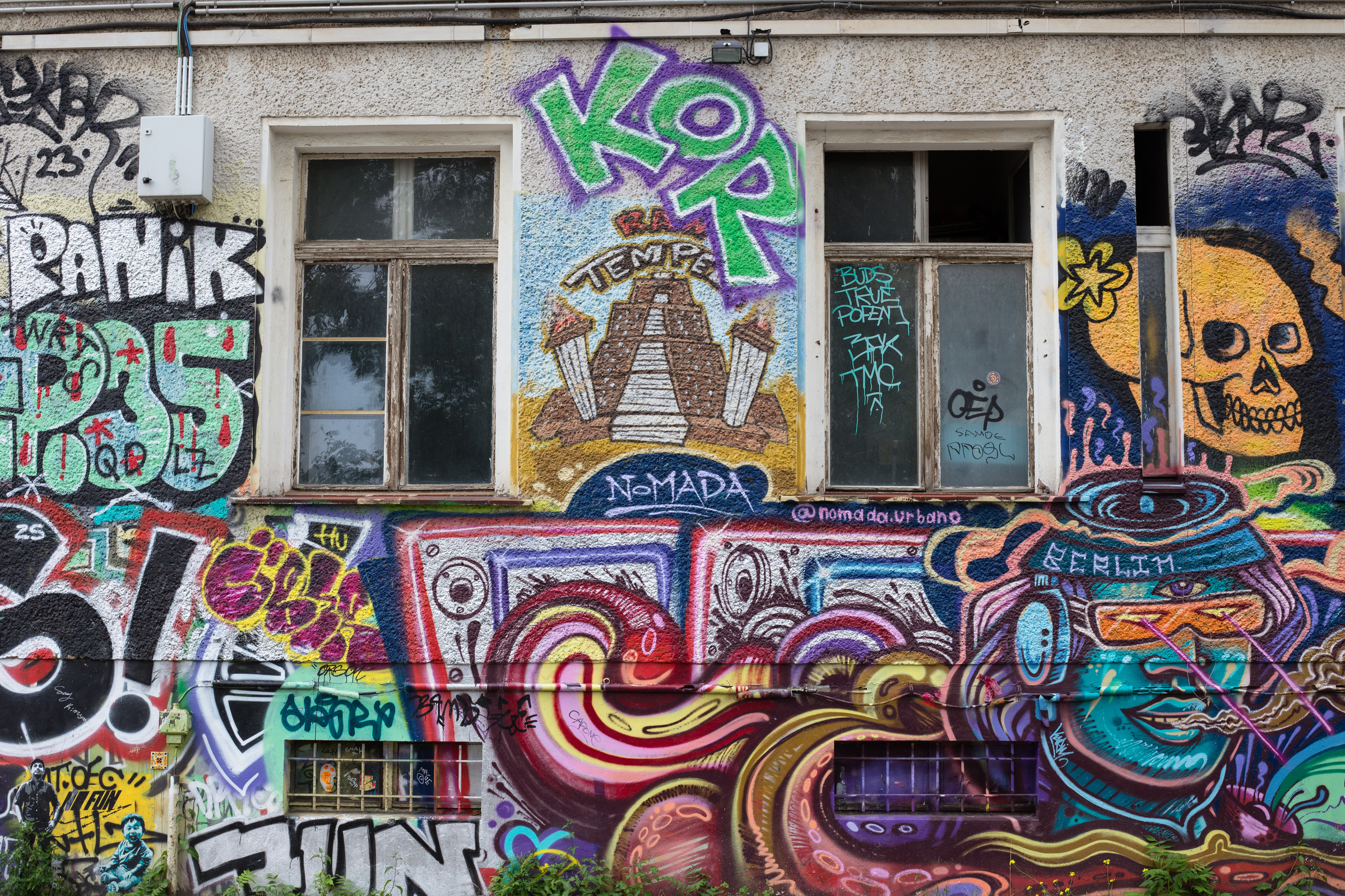 Graffiti auf einer Hauswand