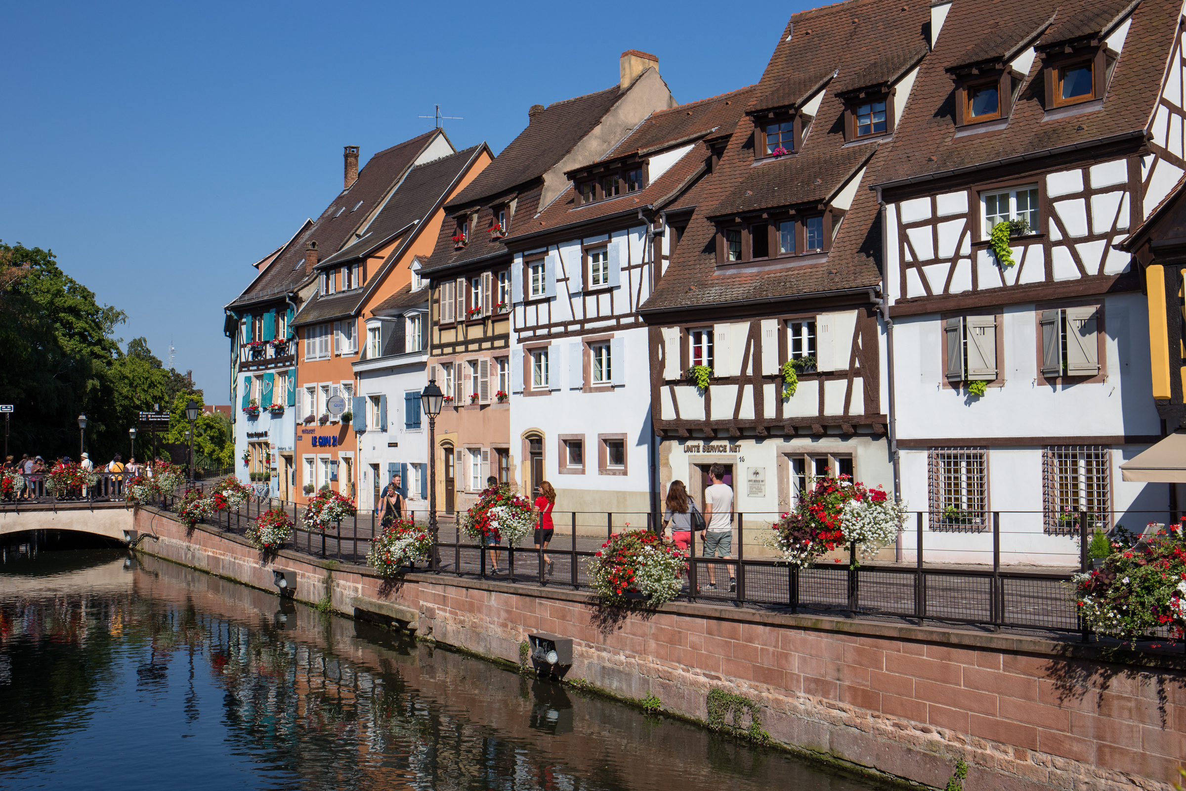 Fachwerkhäuser an der Lauch in Colmar