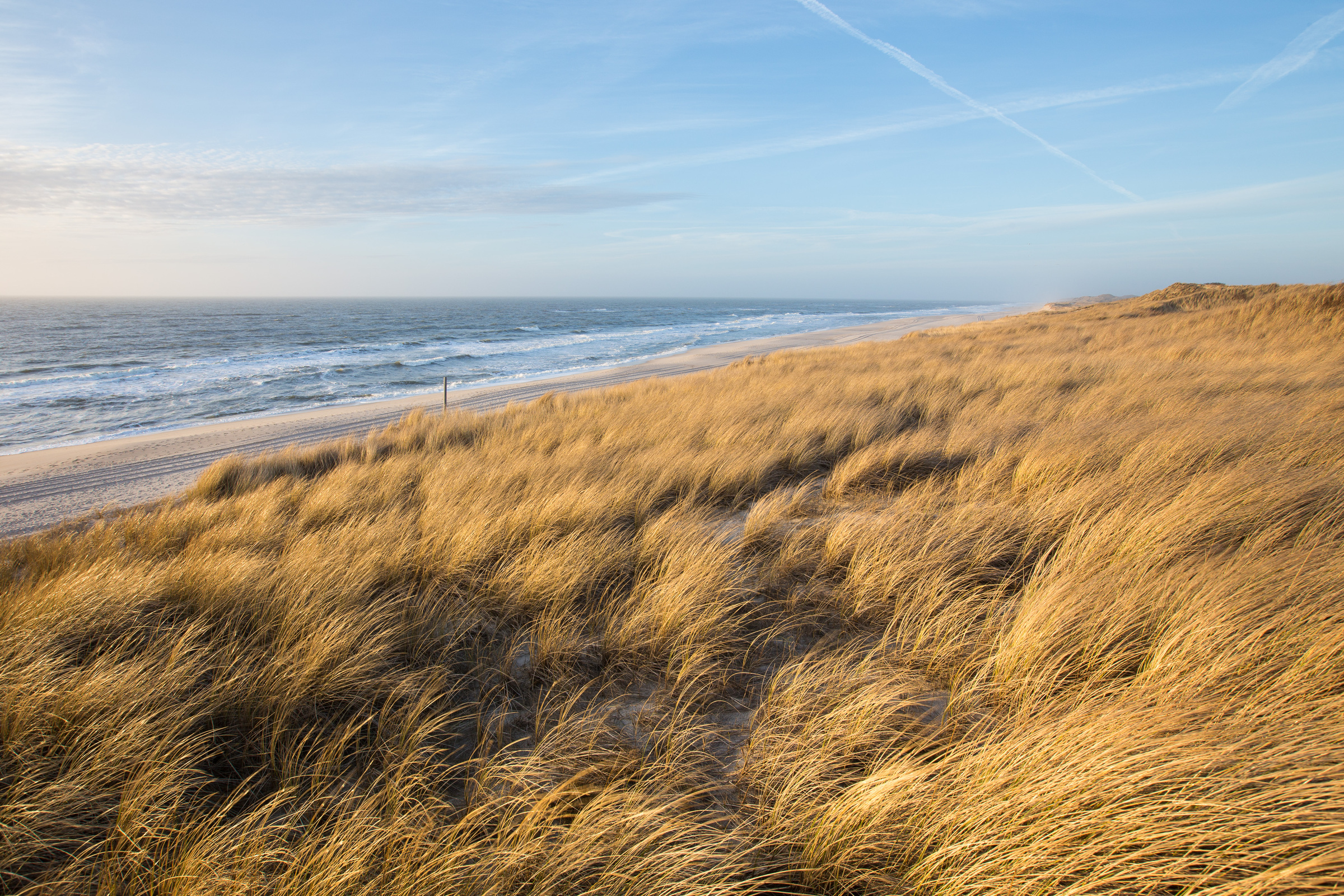 Sonnenuntergang in den Dünen