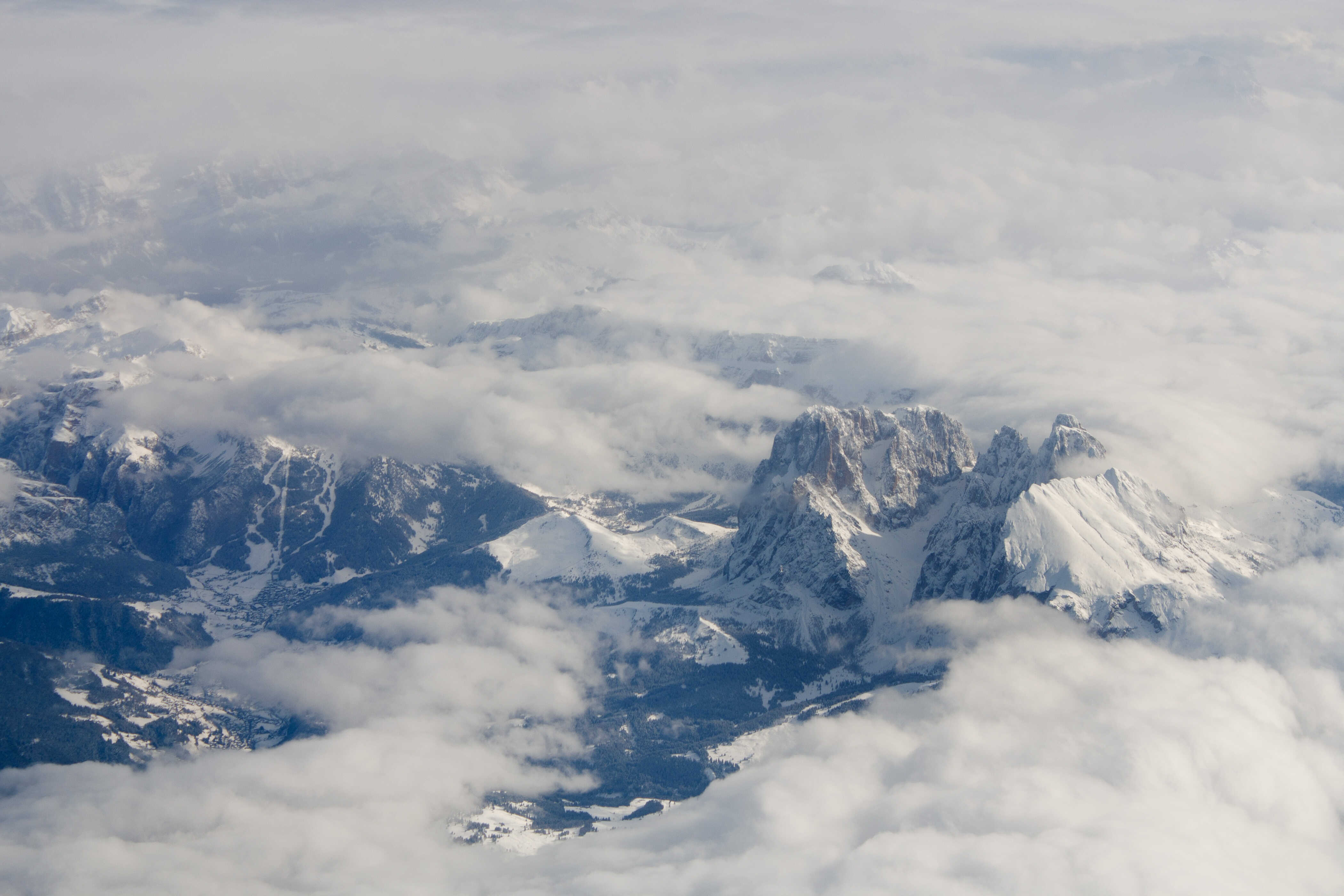 Die Alpen aus der Luft