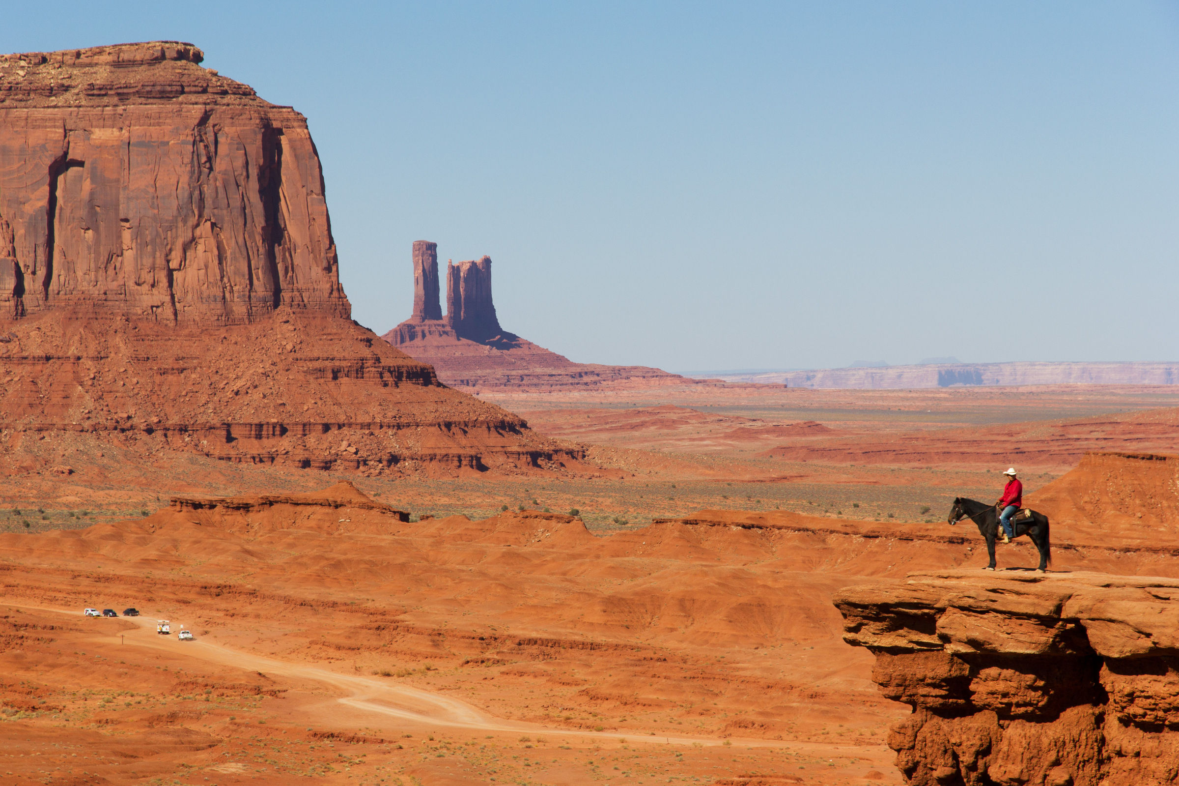 Cowboy im Monument Valley