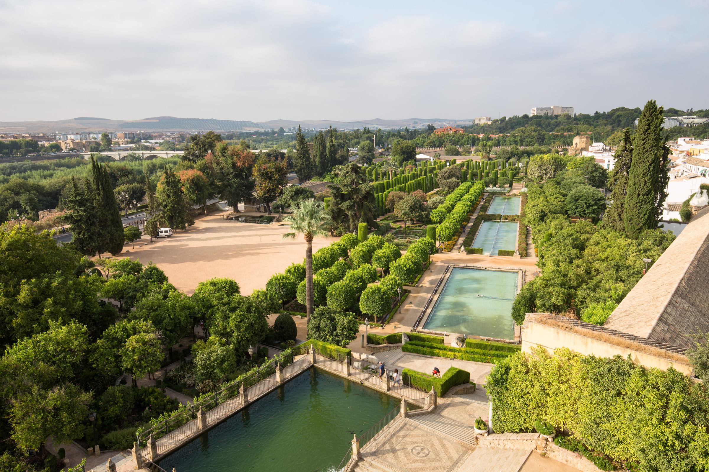 Gartenanlage der Alcazar de los Reyes
