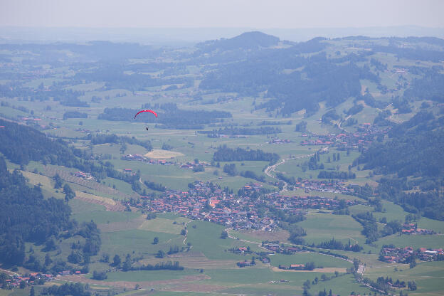 Paraglider über Rettenberg