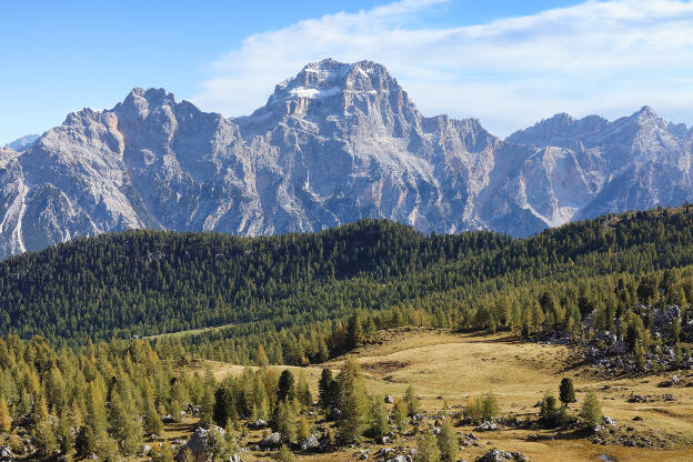 Panoramablick am Forcella Ambrizzola Pass