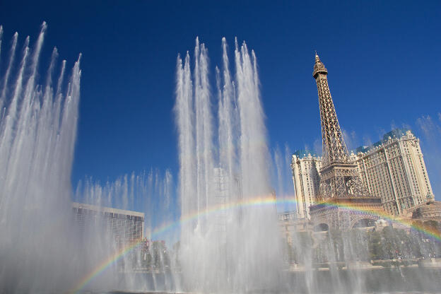 Wasserfontänen in Las Vegas