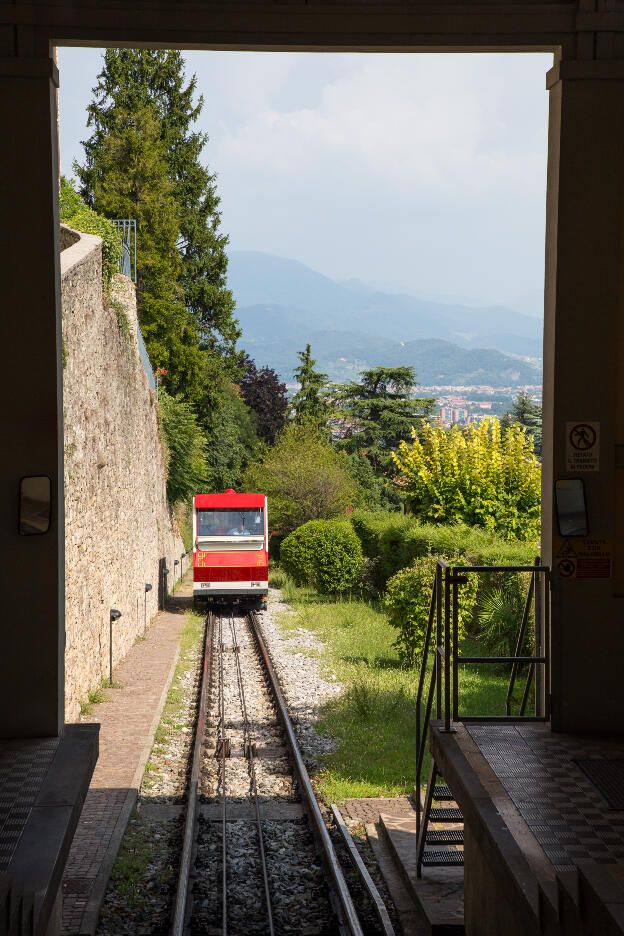 Cable-Car (Funicular) in Bergamo