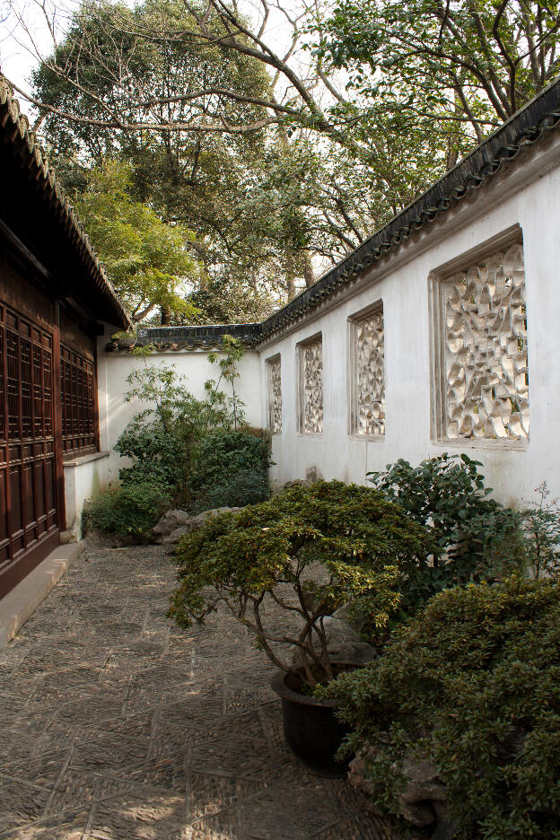 Hinterhof in einem Garten in Suzhou