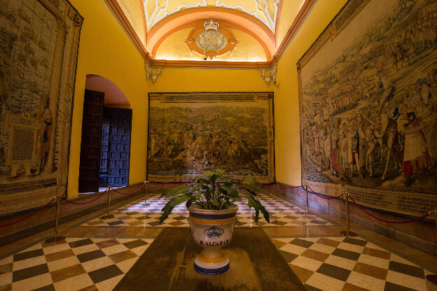 Palacio gótico in Königspalast von Sevilla
